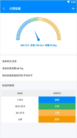 bmi计算器公式安卓版手机版
