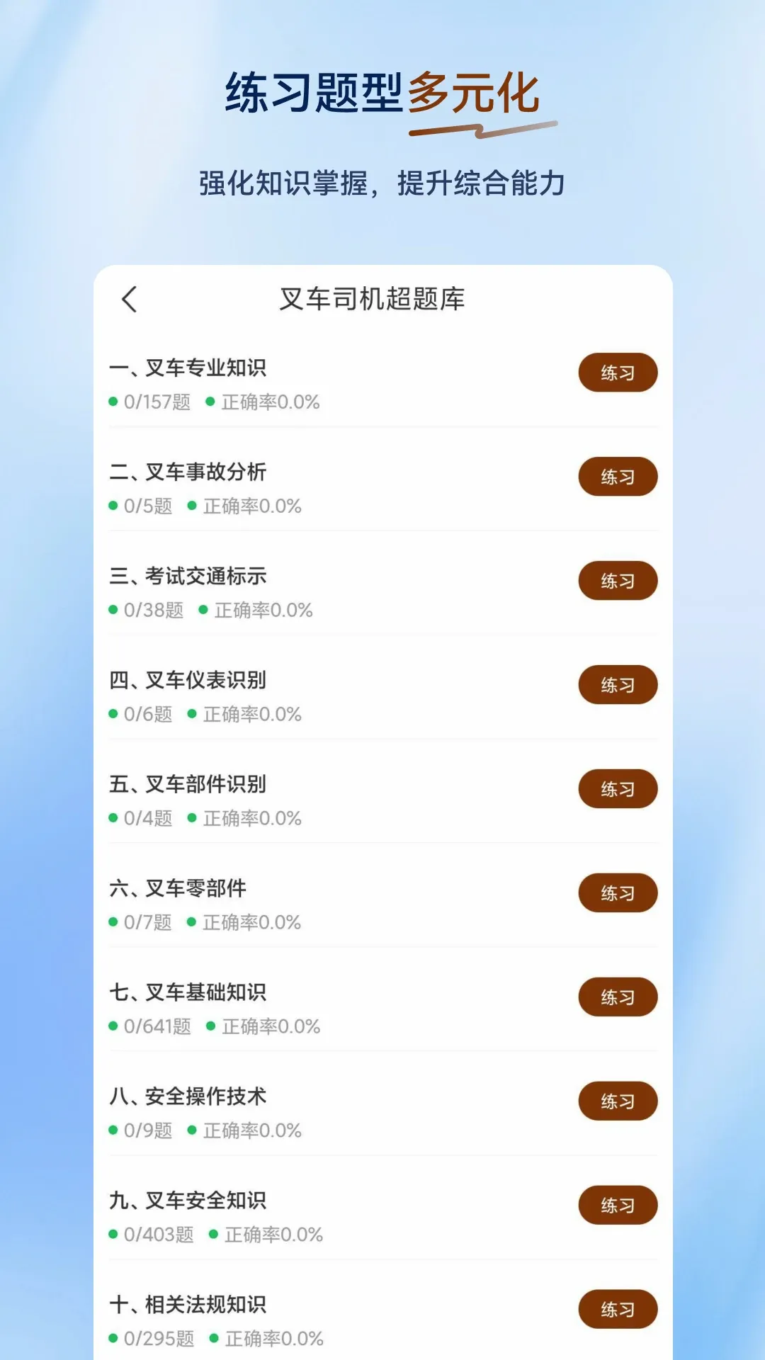 叉车司机超题库2026最新版本 叉车司机超题库2026最新版本
